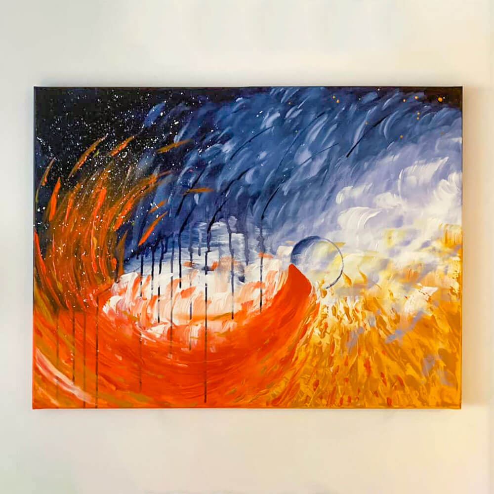 Intense Energy Canvas from painting experience