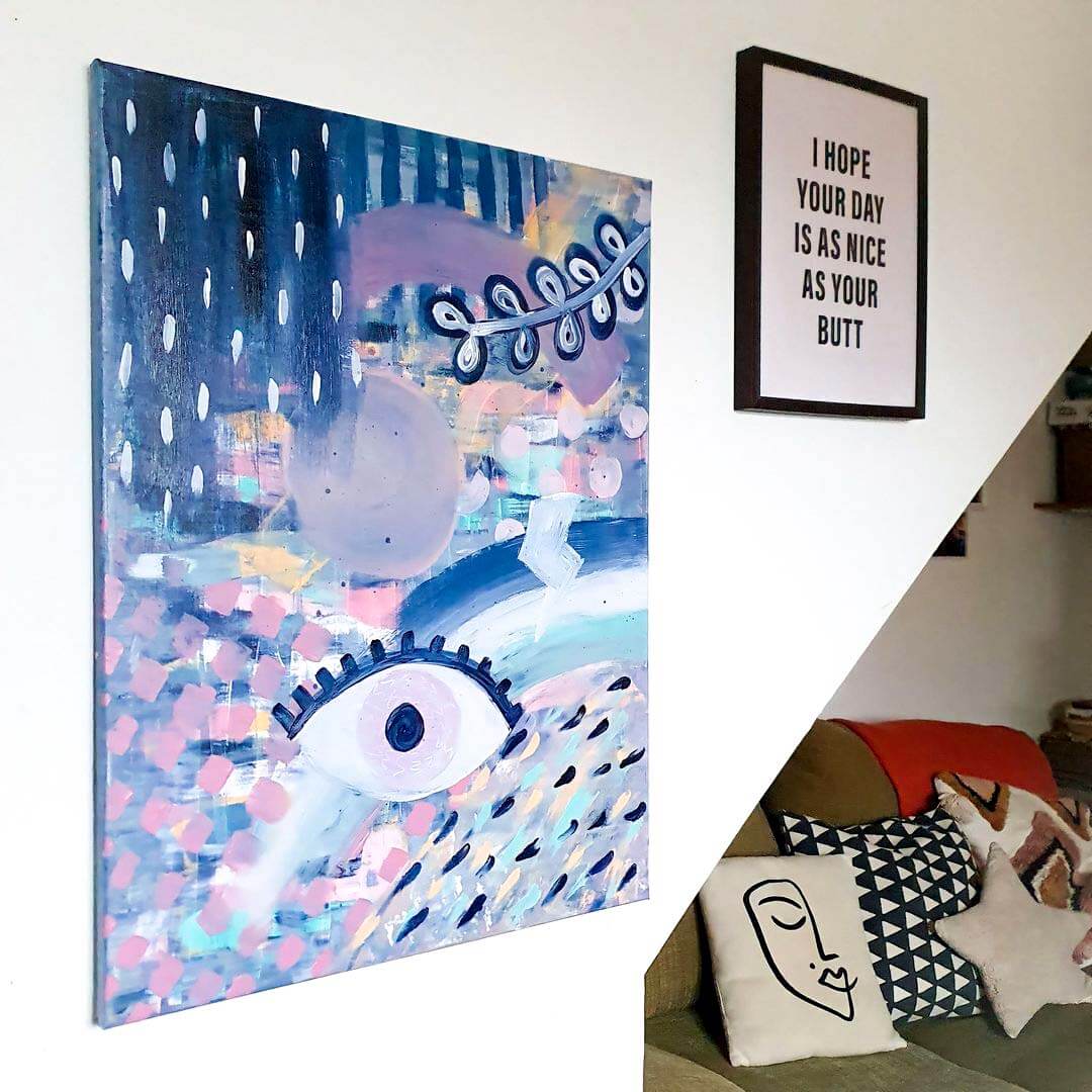 Expressive Eye Canvas from painting experience