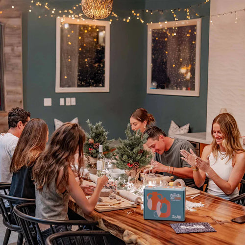 Christmas pottery date night with Sculpd group bundles
