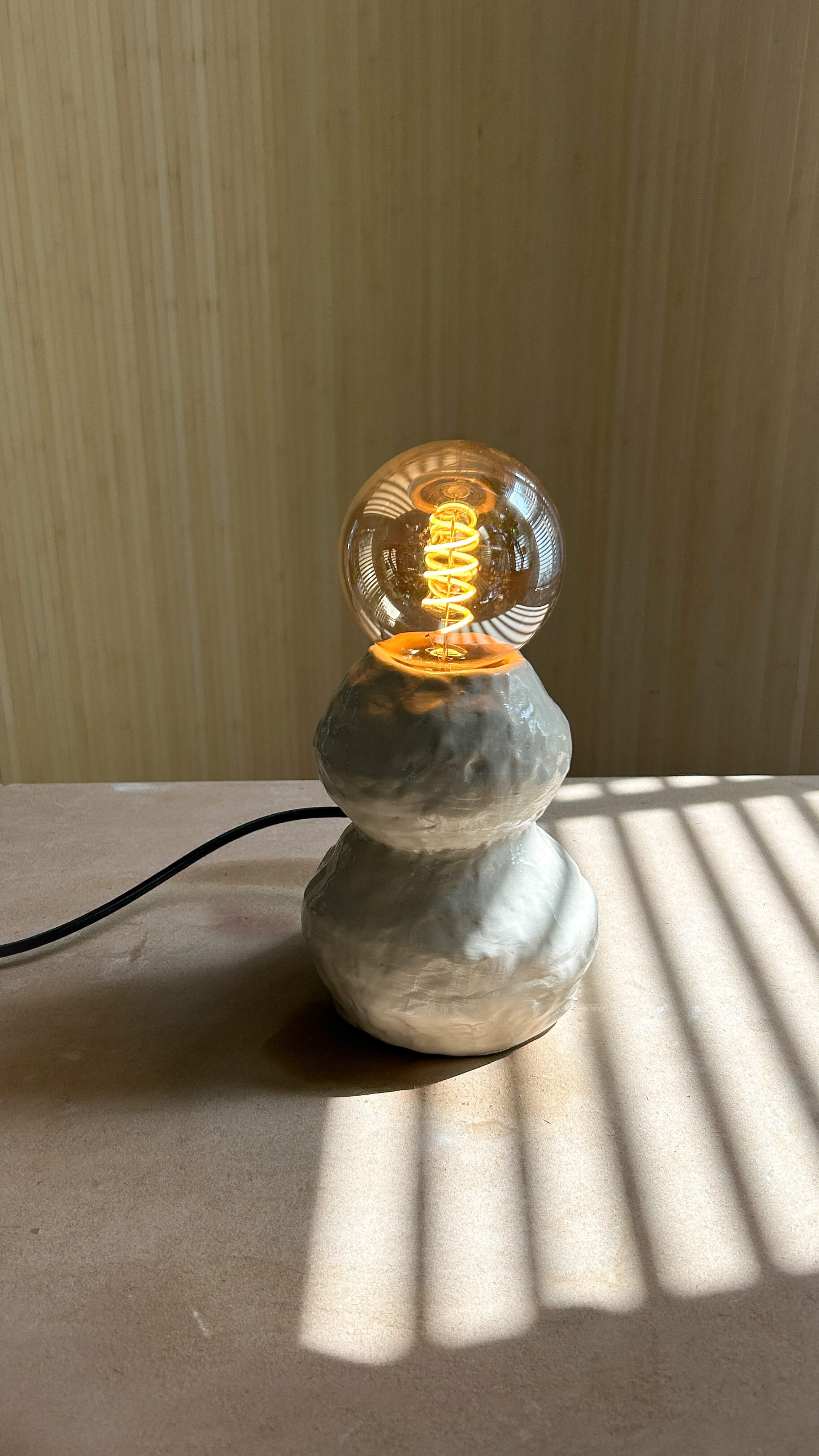Modern Pebble Light handmade in filament kit