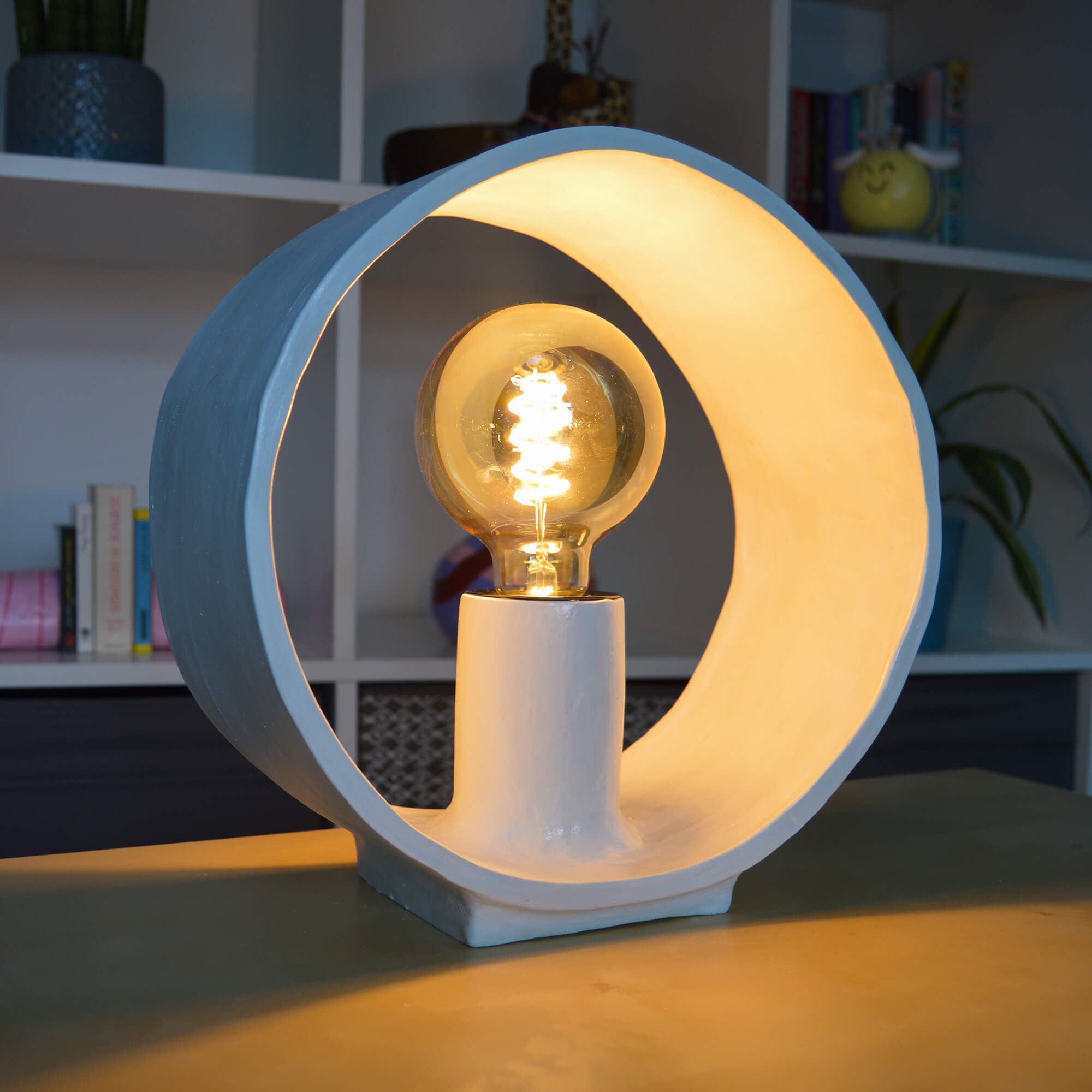 Round Ceramic Lamp DIY project