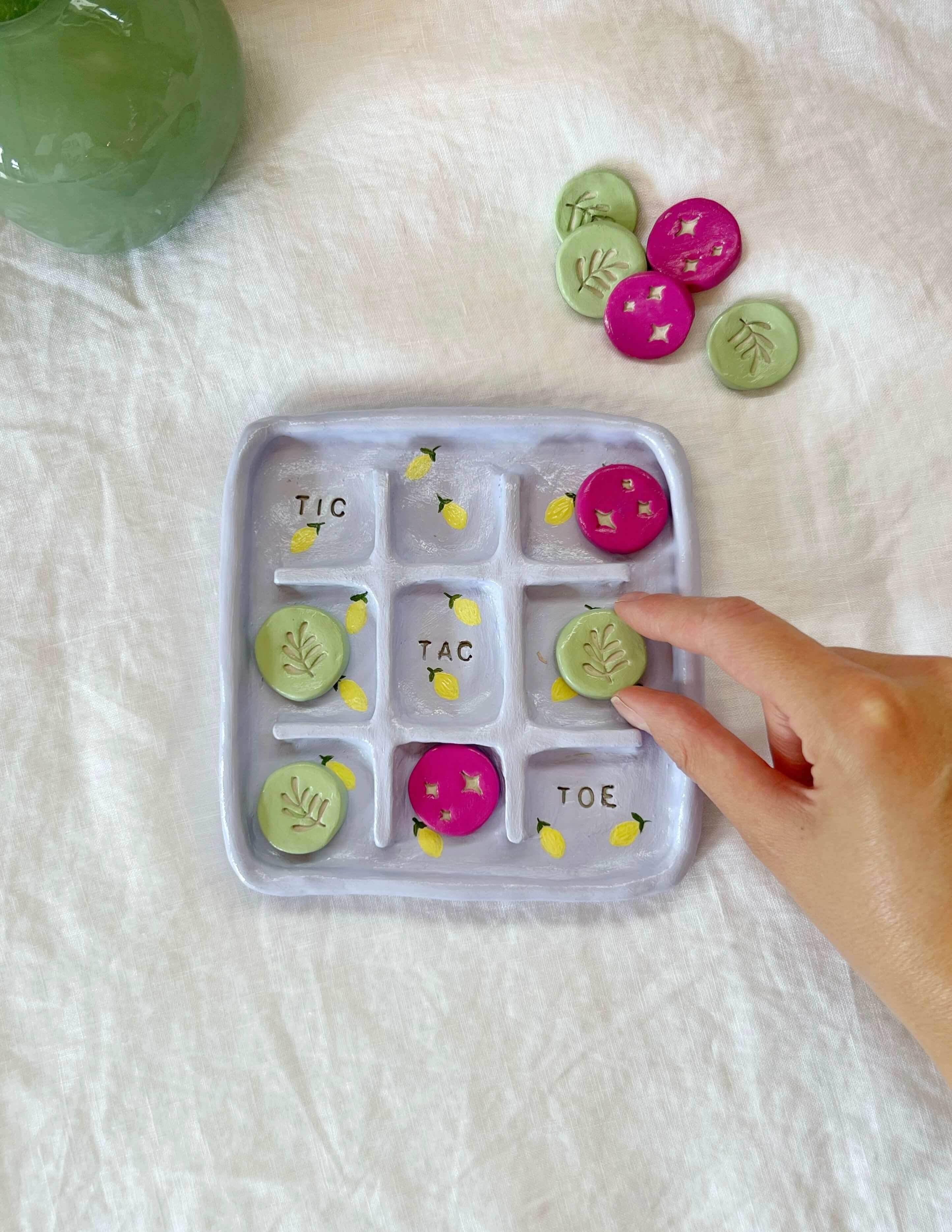 Tic Tac Toe Game Board Pottery Kit Creation