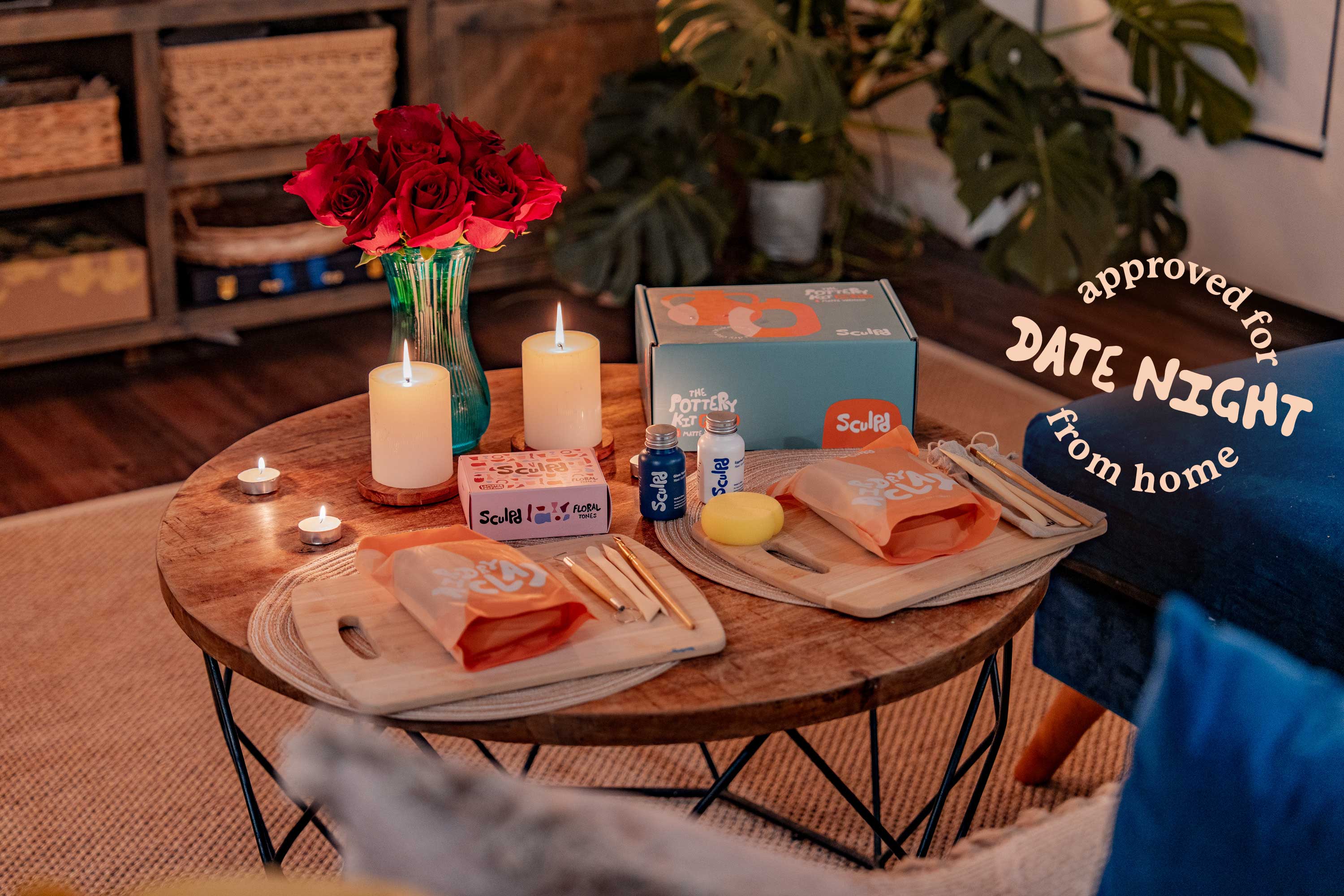 Sculpd pottery kit approved for date night