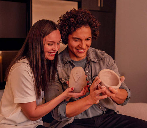 Date night with Sculpd pottery kit