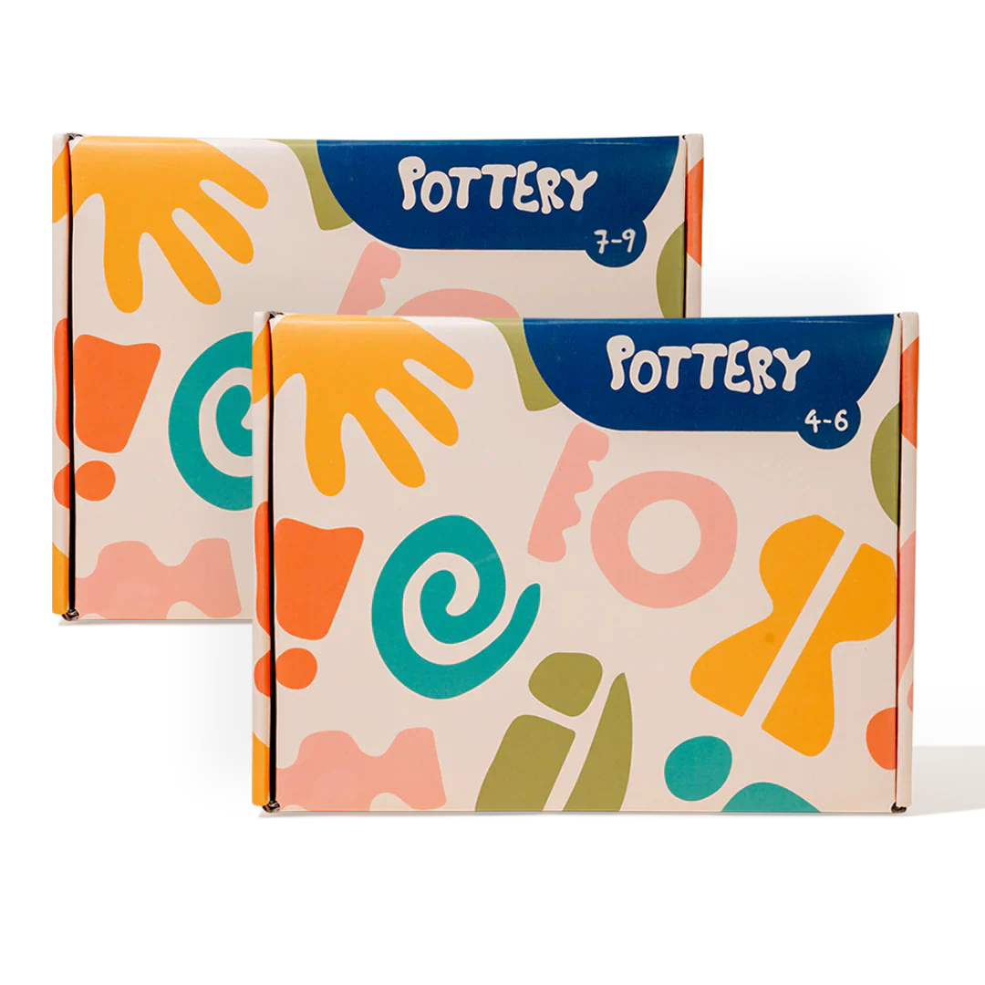 Sculpd kids pottery kit packaging box
