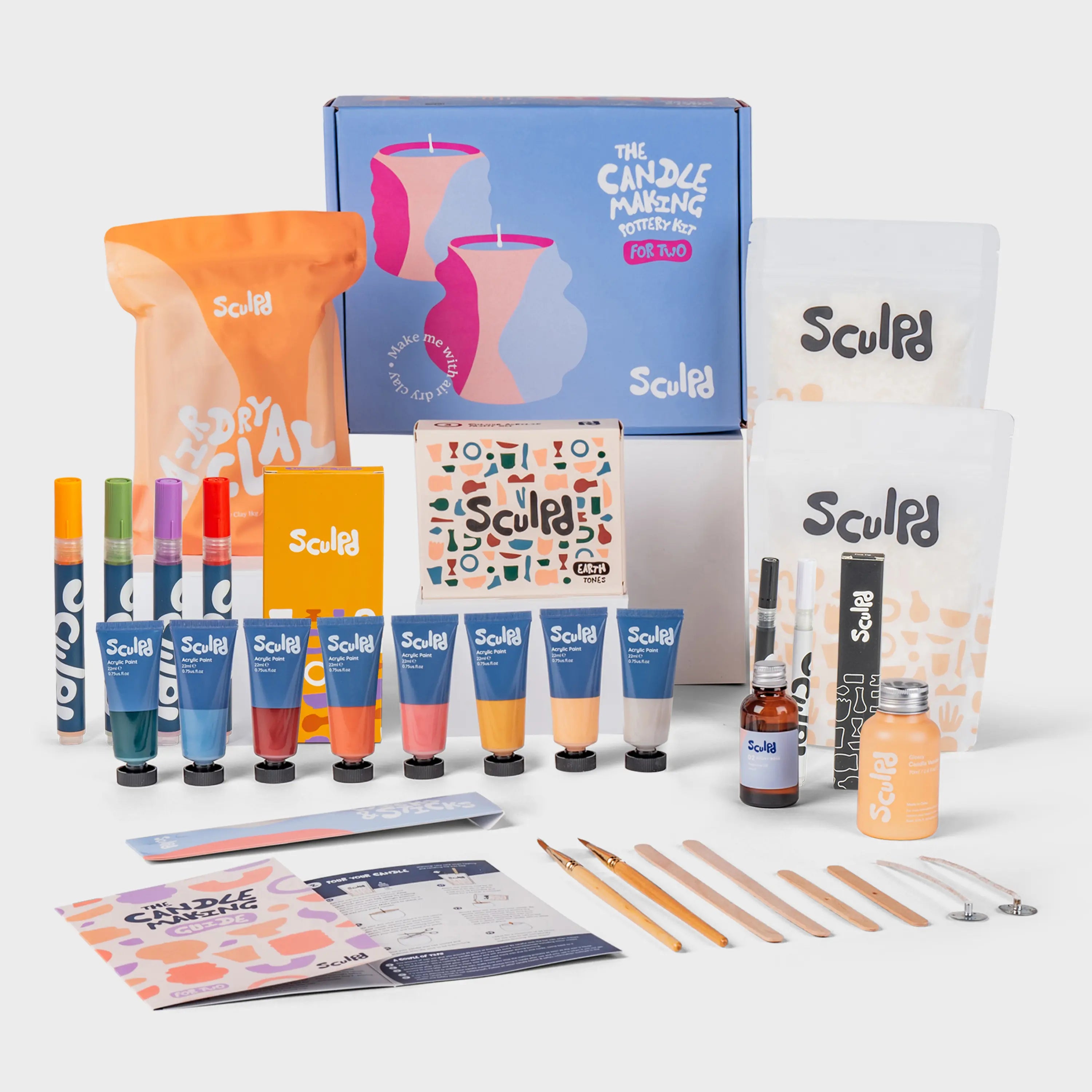 Ultimate Candle Earth Paints with Bloomsbury & Fine Tip Pens