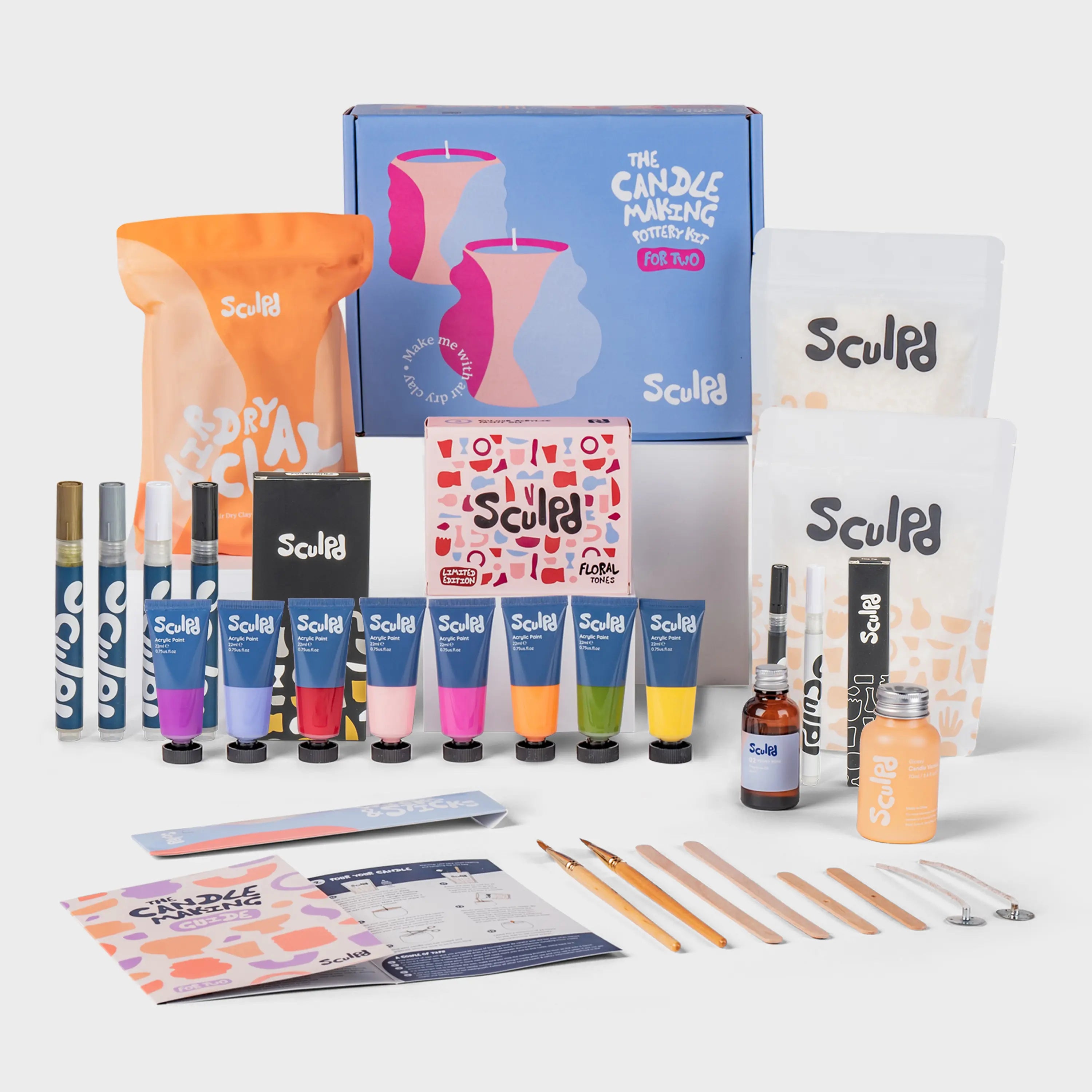 Ultimate Candle Floral Paints with Monotones & Fine Tip Pens