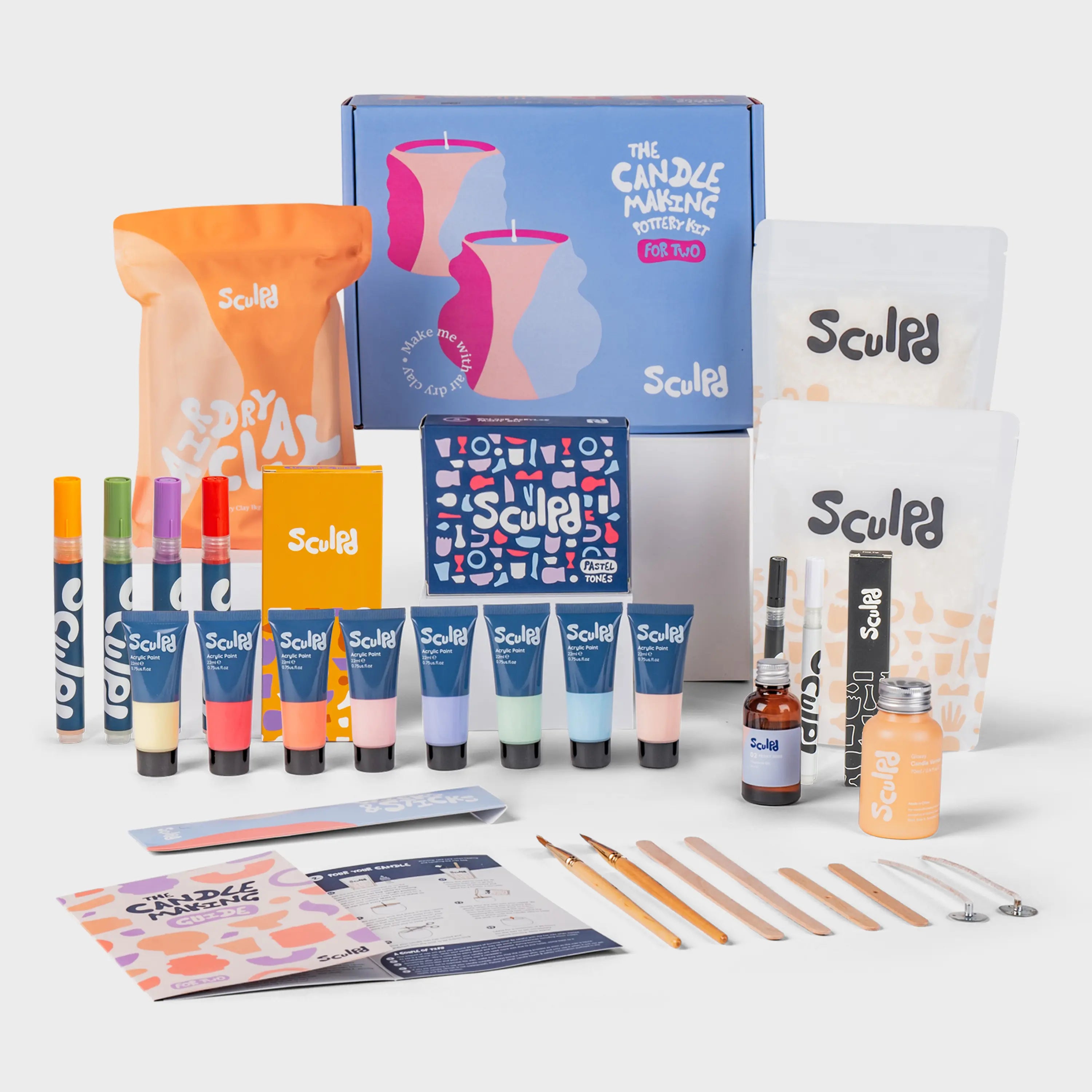 Ultimate Candle Pastel Paints with Bloomsbury & Fine Tip Pens