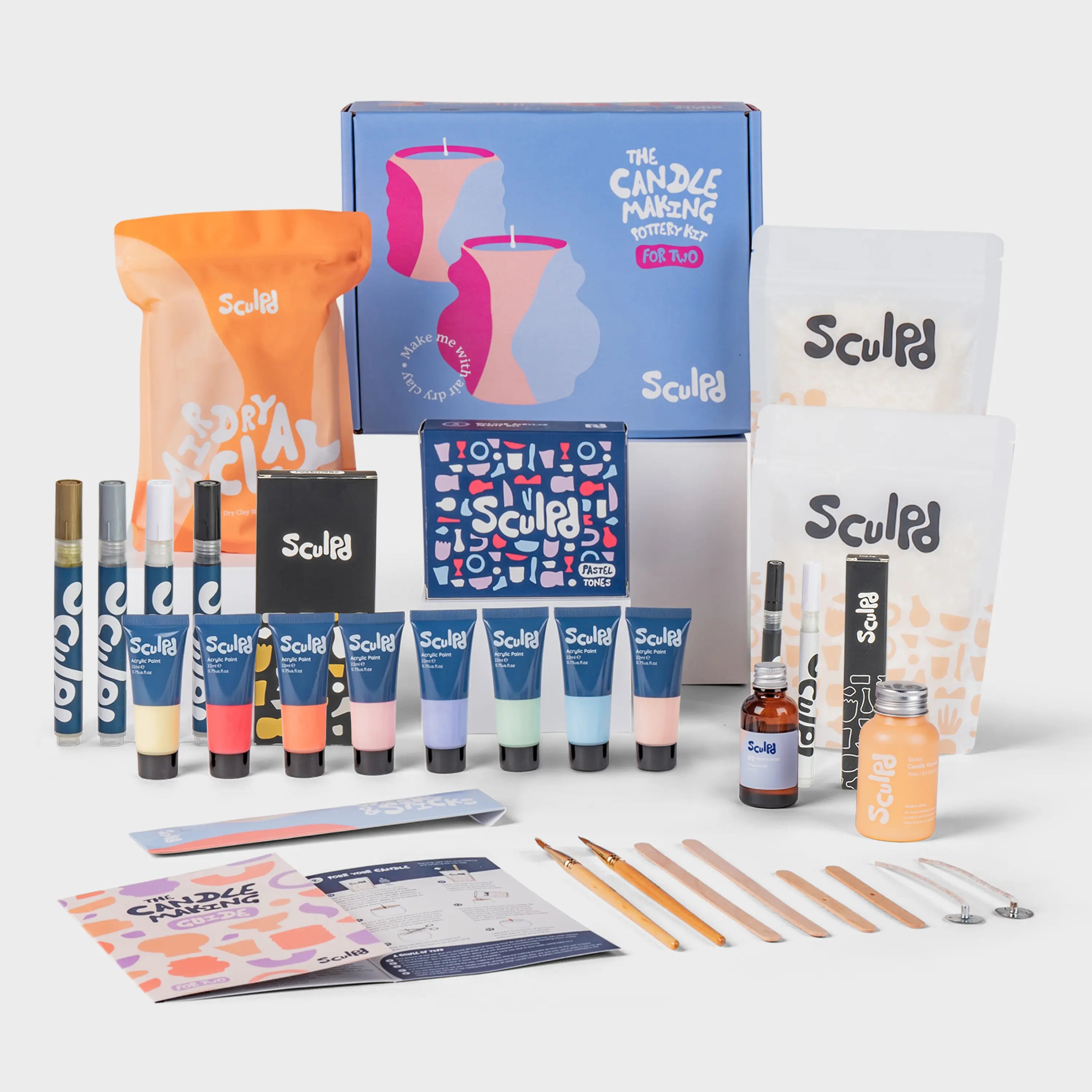 Ultimate Candle Pastel Paints with Monotones & Fine Tip Pens