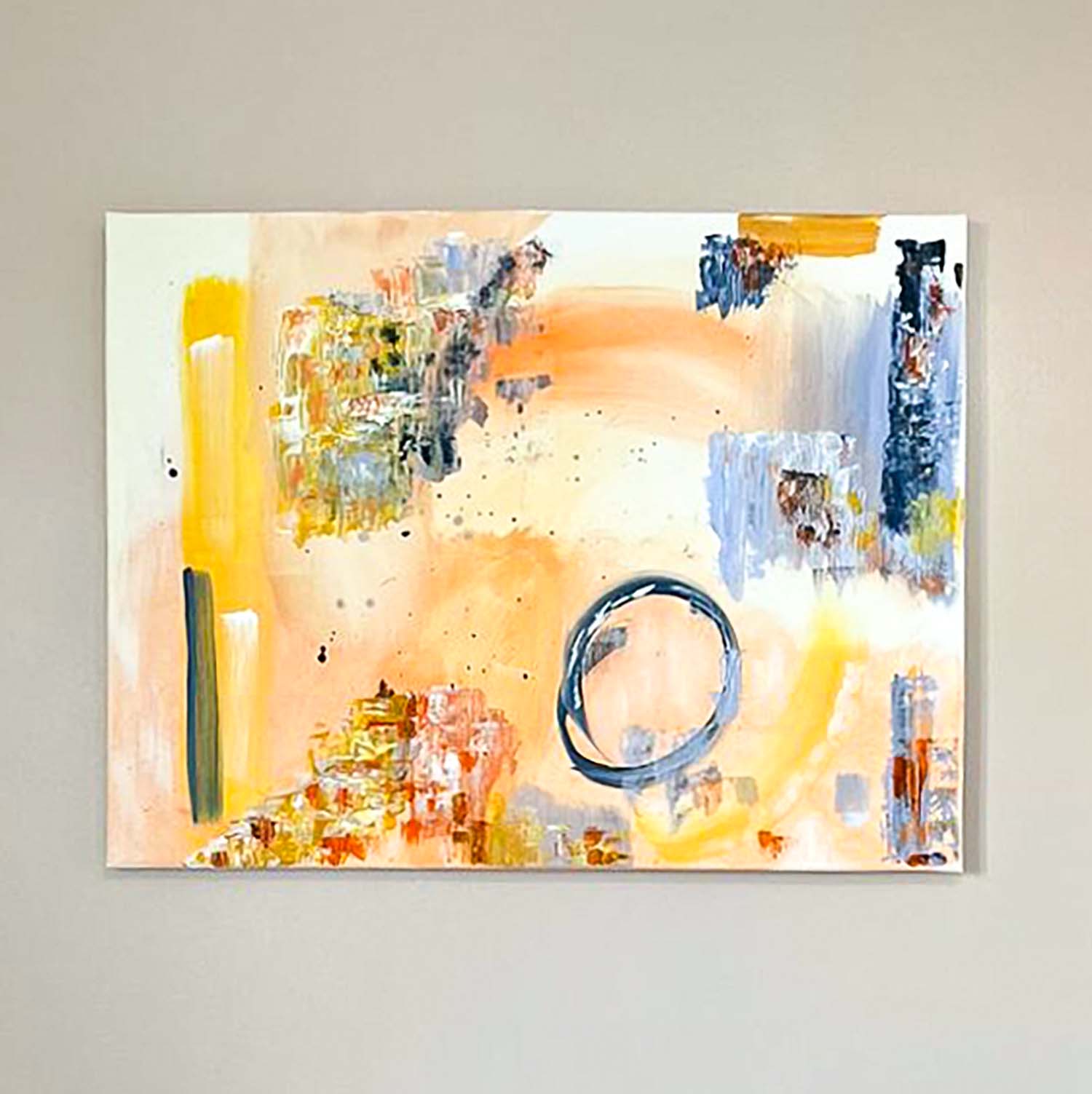 Original abstract painting, Interior decor art, Abstract spatula Painting  by Jafeth Moiane