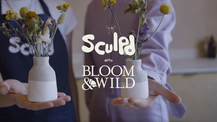 Sculpd x Bloom & Wild Vases en Fleurs Séchées