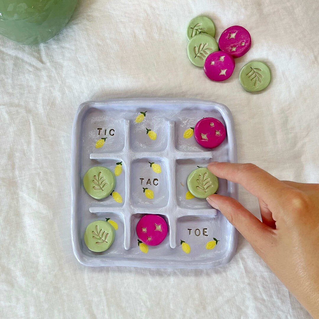 Tic Tac Toe Game Board Pottery Kit Creation