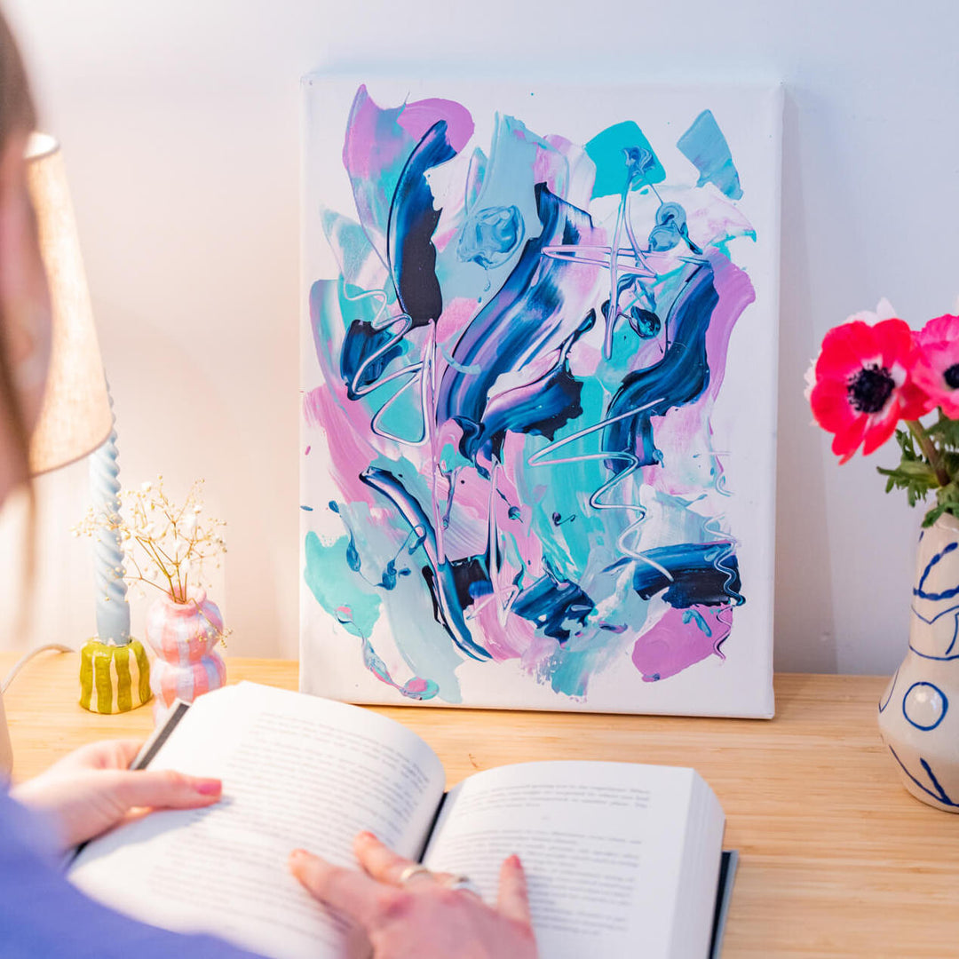 Small Abstract Painting Kit Learn to Paint Expressively Sculpd